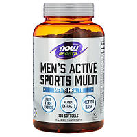 Men's Active Sports Multi NOW Foods (180 капсул)