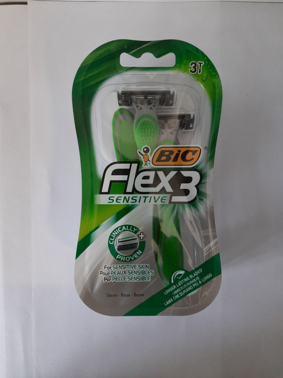 Набір верстатів для гоління чоловічих одноразових BiC Flex 3 comfort 3 шт. (Бик Флекс комфорт блістер 3 шт.)