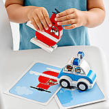 LEGO 10957 Duplo Мій перший пожежний вертоліт і поліцейський автомобіль конструктор лего дупло, фото 6