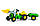 Педальний трактор rollyKid Toys John Deere з ковшем і причепом Rolly Toys 023110, фото 3