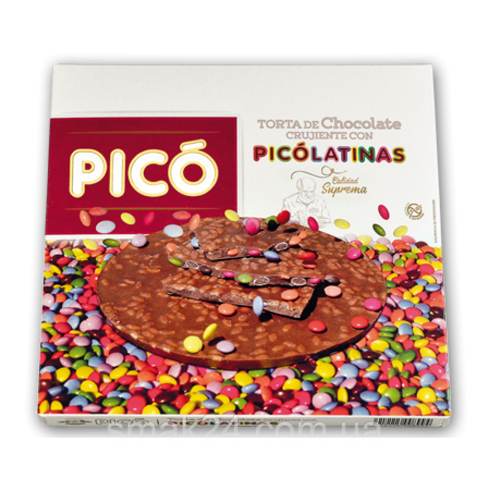 Шоколадний торт з ММДемсами БЕЗ ГЛЮТЕНУ PICO Torta de Chocolate CRUJIENTE CON POCOLATINAS 150г Іспанія