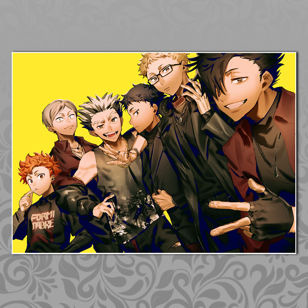 Плакат A4 Аниме Haikyuu! 076