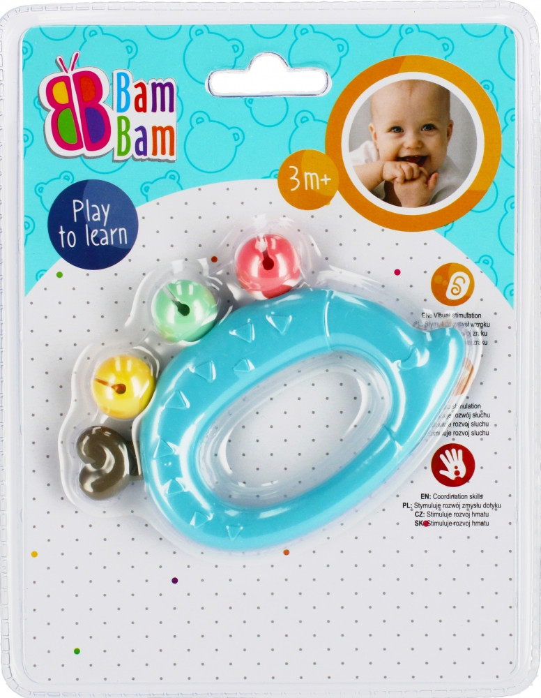 Іграшка брязкальце Їжачок, Bam Bam, 475313