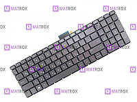 Оригинальная клавиатура для ноутбука HP Omen 15-ax series, rus, gray, подсветка