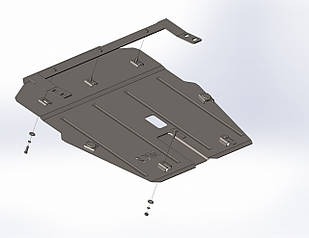 Захист радіатора піддону картера та КПП на MINI COOPER CLUBMAN R55-R56 ( 2007-2014)