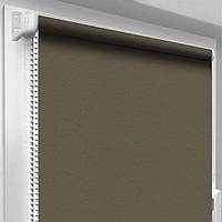 Рулонні штори Оазис блекаут срібло серебро Зеленый луч  (ширина 40 см , висота 170 см)