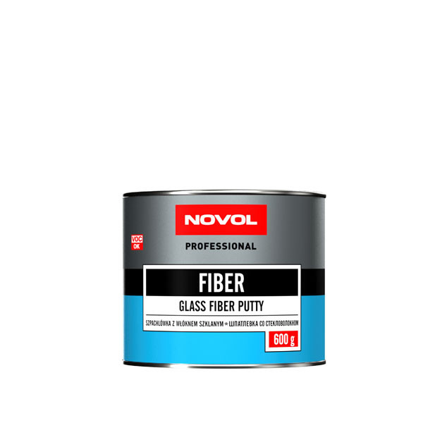 Автошпаклівка Novol Fiber зі скловолокном 0,6 кг