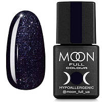 Гель-лак Moon Full № 189 (черный с блестками, микроблекс), 8 мл