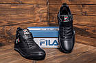 Чоловічі зимові шкіряні черевики FILA Black, фото 10