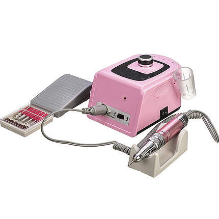 Фрезер Master Professional ZS-715 на 65 Вт і 45000 об./хв ручка 18V для манікюру та педикюру, рожевий, фото 1