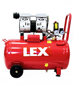 Безмасляний компресор LEX LXAC50-21LO, 50 л, 310 л\хв, 2100 Вт, 7 Бар