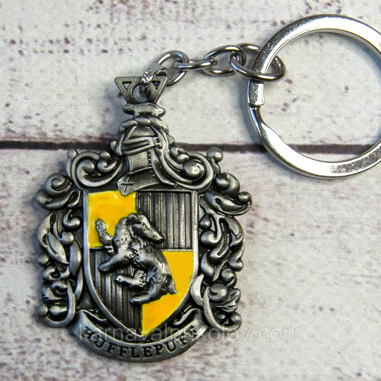 Брелок БГПГ 1003 Гаррі Поттер Герб Пуффендуй (Гафелпаф)