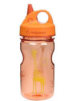 Пляшка для води дитяча Nalgene Grip-n-Gulp Помаранчева Giraffe Art. 350 мл.