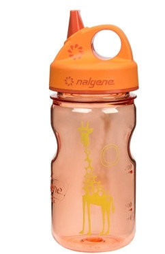 Пляшка для води дитяча Nalgene Grip-n-Gulp Помаранчева Giraffe Art. 350 мл.