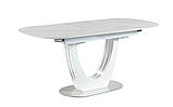 Керамічний стіл ТМL-866 білий мармур 130/170 від Vetro Mebel, фото 2