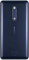 Задня панель корпусу (кришка акумулятора) для Nokia 5 Dual Sim (TA-1044, TA-1053), оригінал Синій