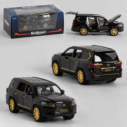 EL 3121 Джип модель Lexus Auto Expert металопластик, 1:24, інерція, світло, звук, відчиняються двері, капот і, фото 1