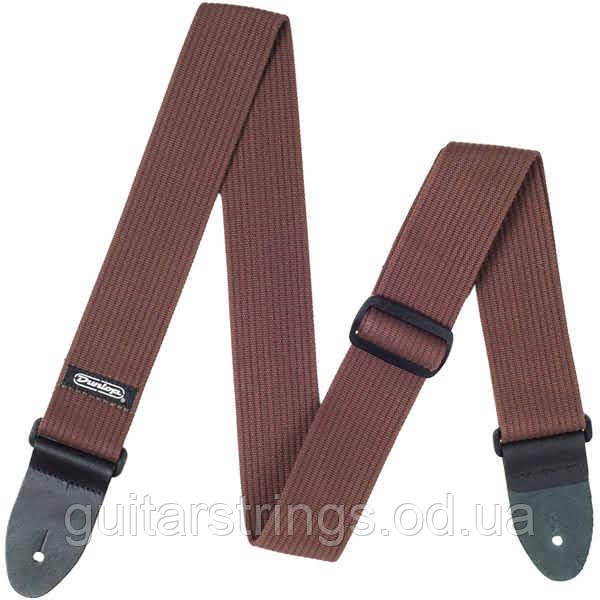 Ремінь гітарний Dunlop D27-01BR Guitar Strap Ribbed Cotton Chocolate