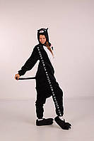 Пижама кот, Кигуруми Черный котик (1074)