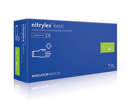 Нітрилові рукавички Nitrylex® PF Basic S, фото 2