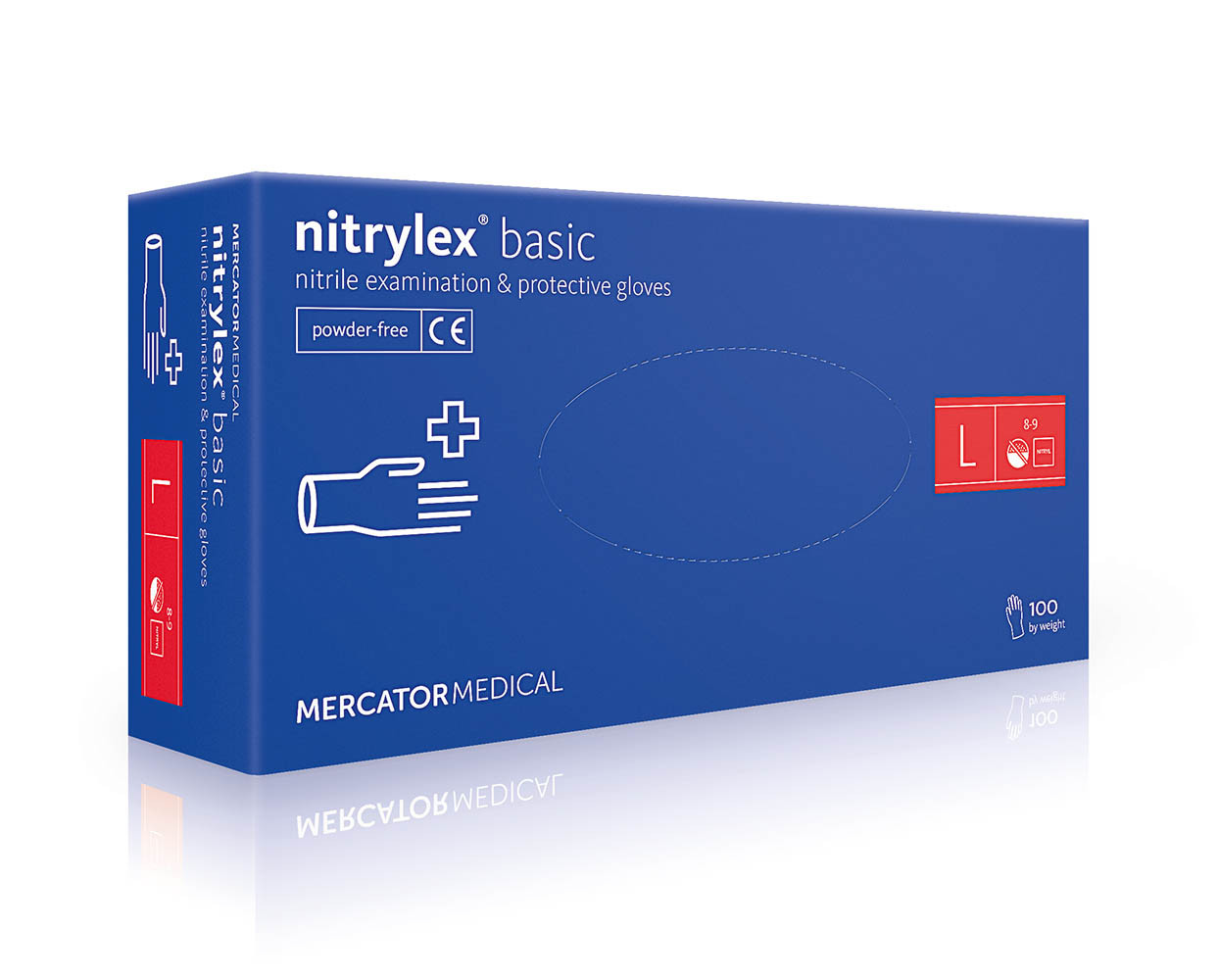 Нітрилові рукавички Nitrylex® PF Basic L