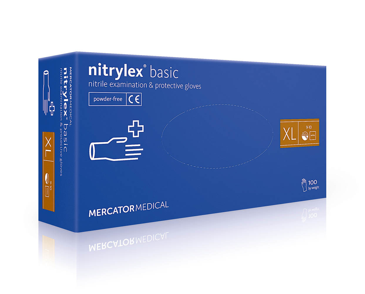 Нітрилові рукавички Nitrylex® PF Basic XL