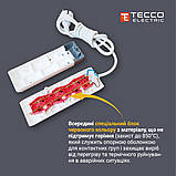 Подовжувач TECCO 4 поста із заземленням 3м (3*1.0) білий 1шт/уп, фото 6