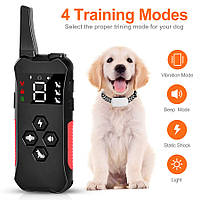 Электроошейник RT990 для дрессировки собак, электронный ошейник аккумуляторный с экраном