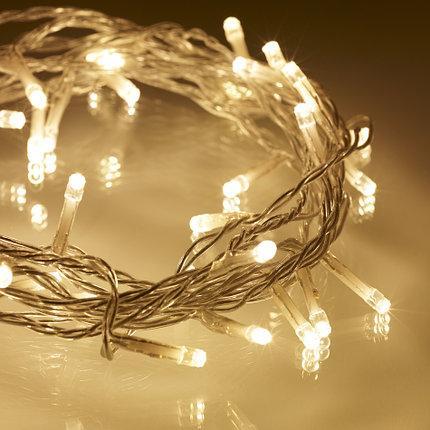 Гірлянда нитка 100 led Merry Christmas 7 м Теплий білий (KG-3339)