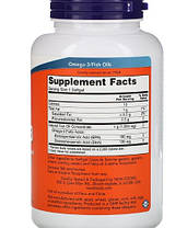 Омега 3 NOW Omega-3 Odor Controlled - Enteric Coated 90 капс гел, фото 3