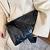 Стьобана жіноча сумка через плече, м'яка сумочка чорного кольору, AL-3772-10, фото 10