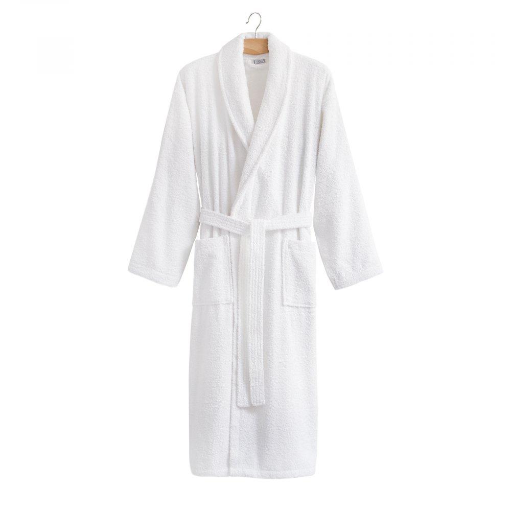Халат махровий унісекс білий Lotus готельний S 400, фото 1