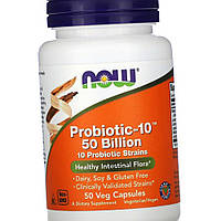 Комплекс пробиотиков NOW Foods Probiotic-10 50 Billion 50 капсул