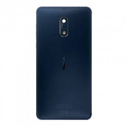 Задня панель корпусу (кришка акумулятора) для Nokia 6 Dual Sim (TA-1021), оригінал Синій