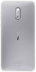 Задня панель корпусу (кришка акумулятора) для Nokia 6 Dual Sim (TA-1021), оригінал Сріблястий