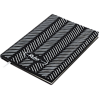 Блокнот діловий RELAX А5, 96 арк, лінія, чорний, шт.шкіра