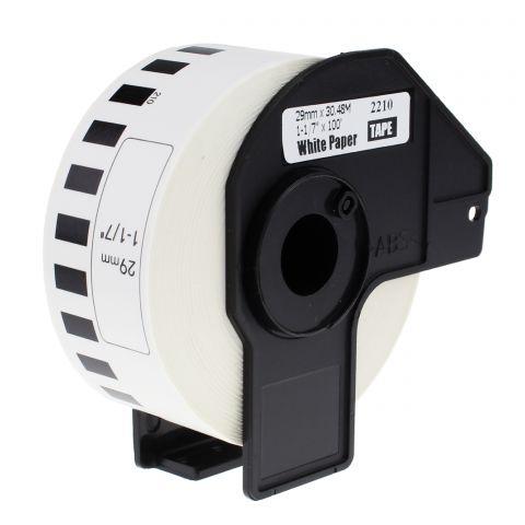 Стрічка етикеток 29 мм сумісно Brother DK-22210 Ukrmark RL-B-D22210T