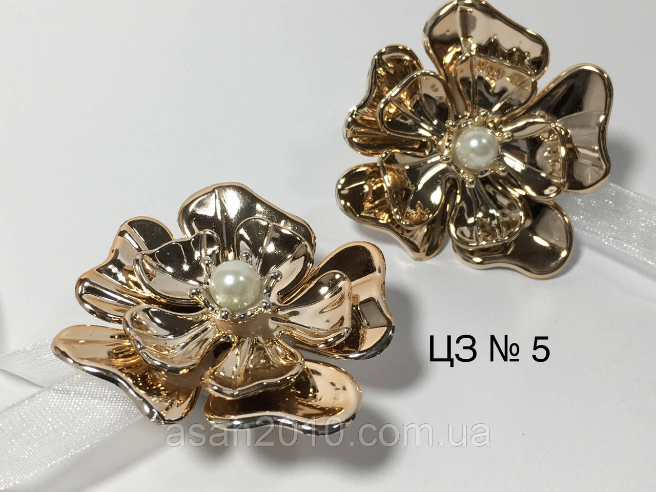 Магниты - Подхваты для Штор на Ленте Цветок Золотой ЦЗ № 5 ...