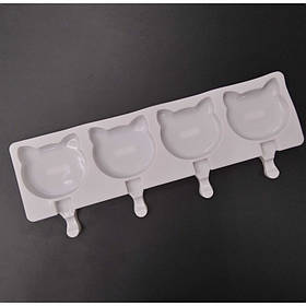 Силіконова форма для морозива та десертів Котики 39 х 14,5 см SNS