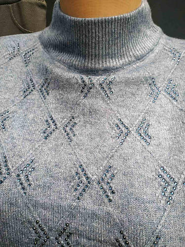 Купить Кофта трикотажная стойка джинс L132-01, цена 617 ₴ — Prom.ua (ID ...