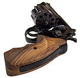Револьвер флобера ZBROIA PROFI-4.5" (чорний / дерево) + 25 патронів у подарунок, фото 6