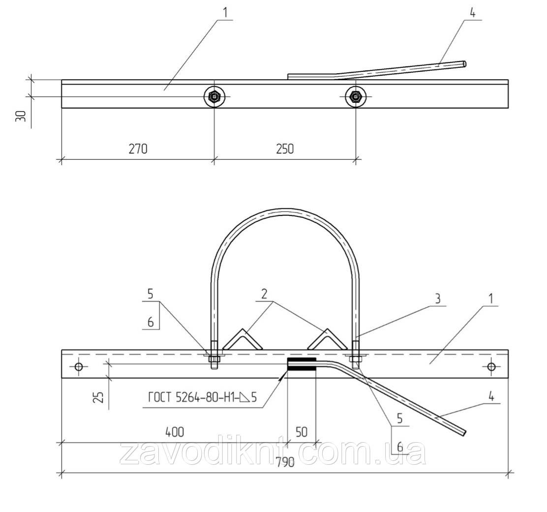 Кронштейн КР022 2.15/4-06, фото 1