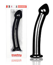 Скляний фалоімітатор Glass Romance 7.5" Black