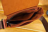 Чоловіча сумка Томас з натуральної шкіри колір Коньяк, фото 6