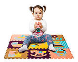 Дитячий ігровий килимок - пазл «Цікаві іграшки» (92х92 см). BABY GREAT GB-M1601, фото 4