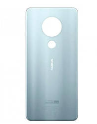Задня панель корпусу (кришка акумулятора) для Nokia 7.2 (TA-1178, TA-1181, TA-1193, TA-1196), оригінал Сріблястий