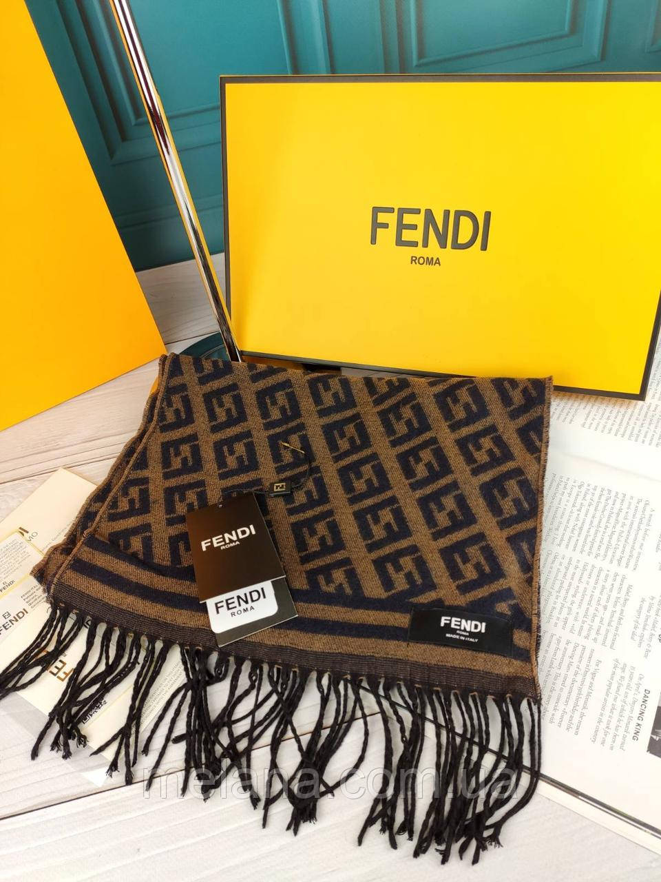 Кашеміровий шарф Fendi Фенді ТУРЦІЯ