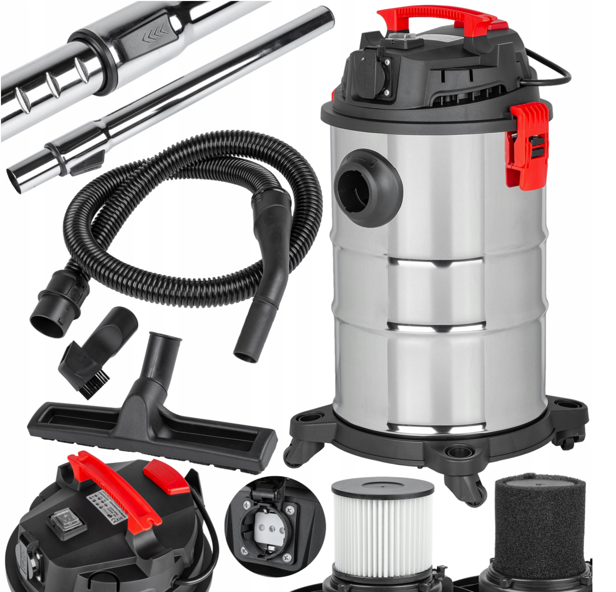 Промисловий пилосос будівельний MAX MXVC35L 35л/2400Вт.