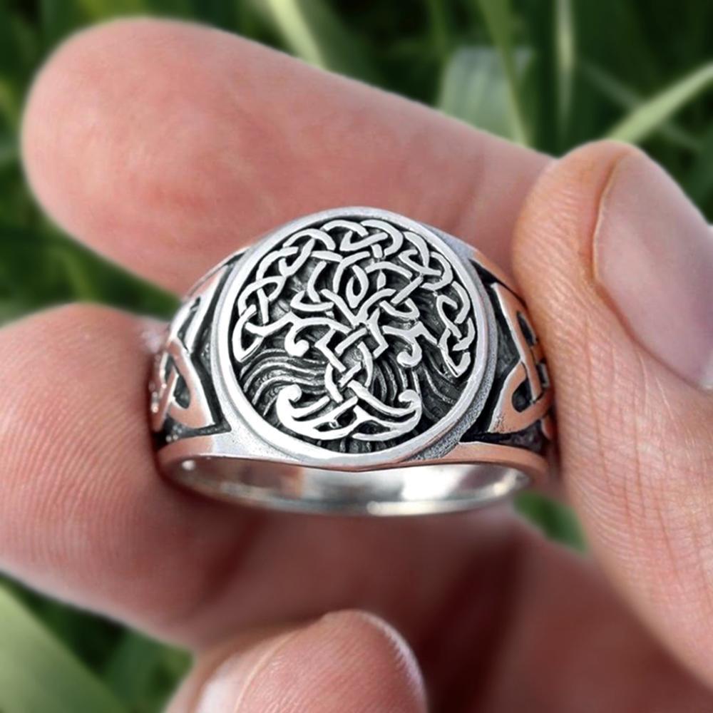 Перстень каблучка чоловіча Дерево життя сталеве TREE OF LIFE 18 з нержавіючої сталі кільце 316L