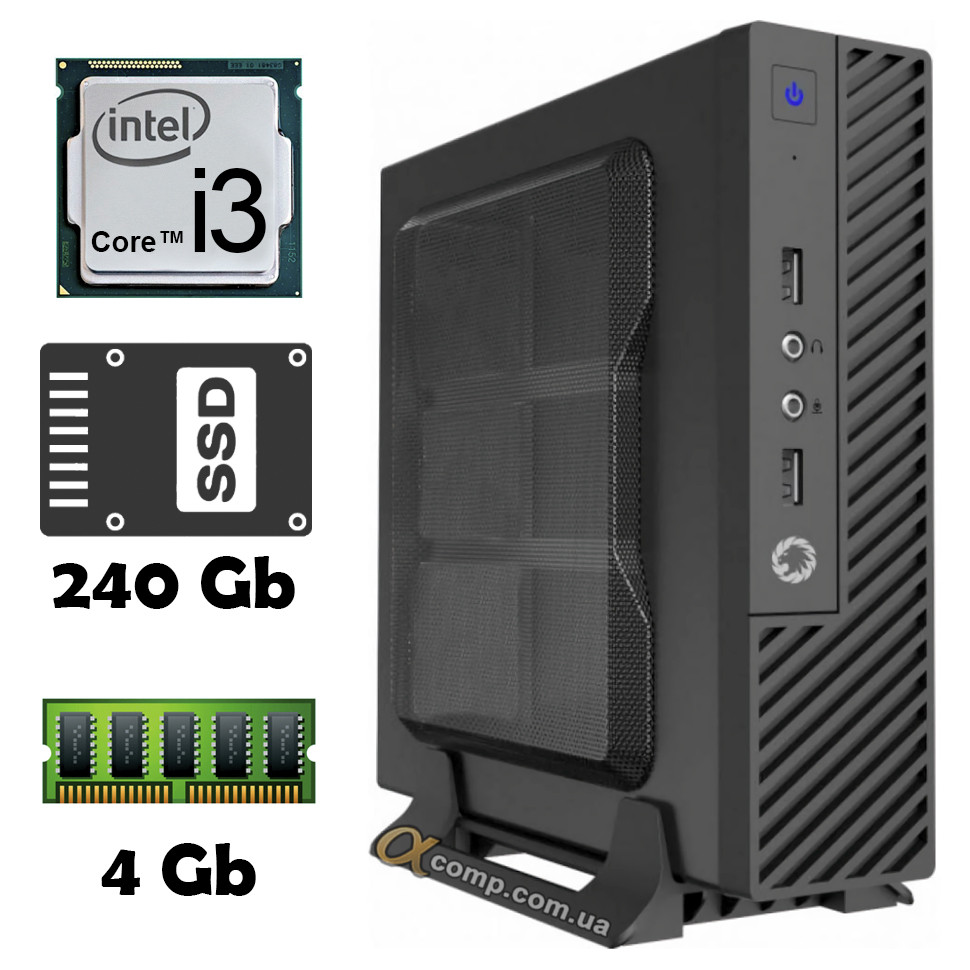 AlphaPC (i3-3210 • 4Gb • ssd 240Gb) R3-U103 USFF